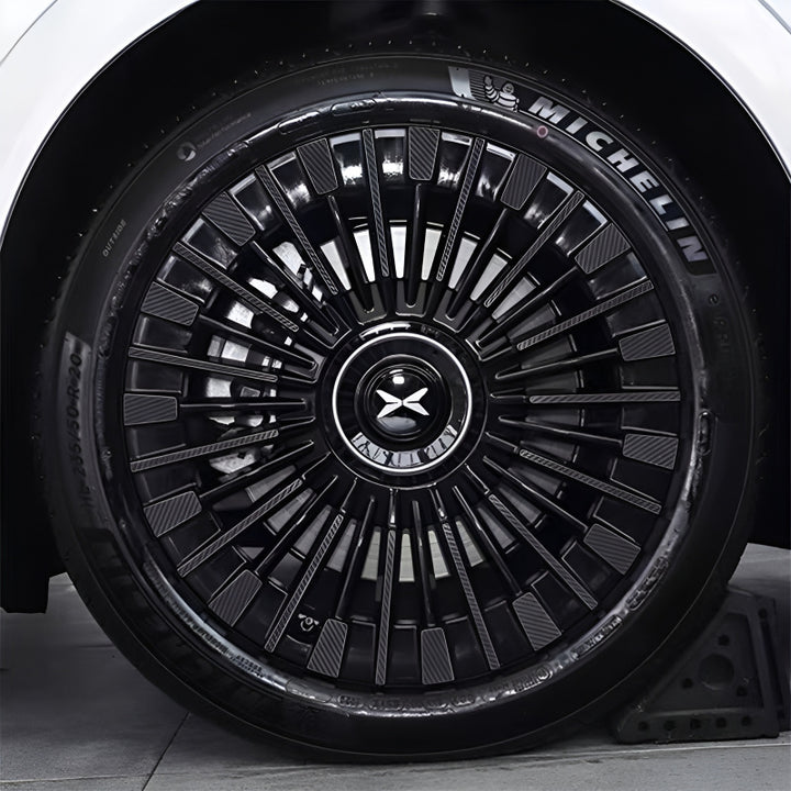  XPeng X9 Carbon Black Hubcap Sticker 