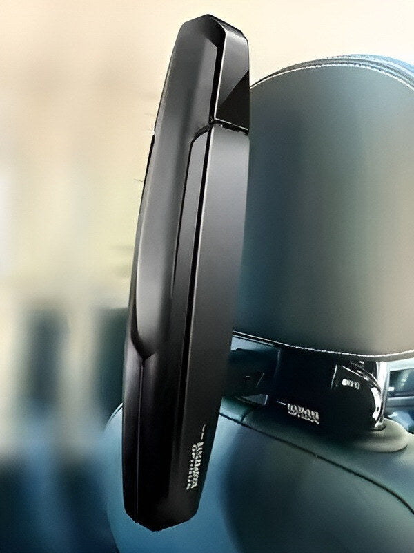 Car headrest clothes rack main view