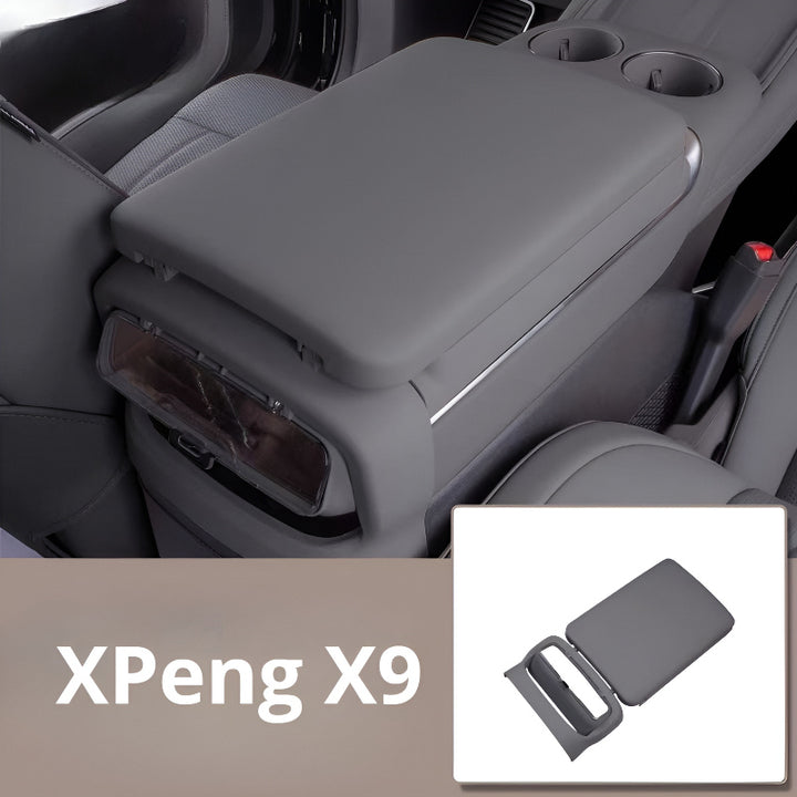 XPENG X9 armrest storage box dark sky gray