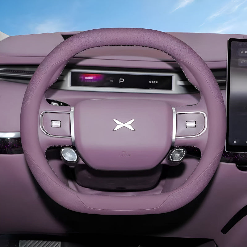 XPeng GX purple steering wheel cover 