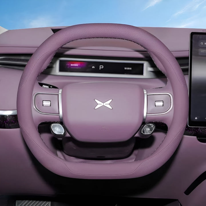 XPeng GX purple steering wheel cover 
