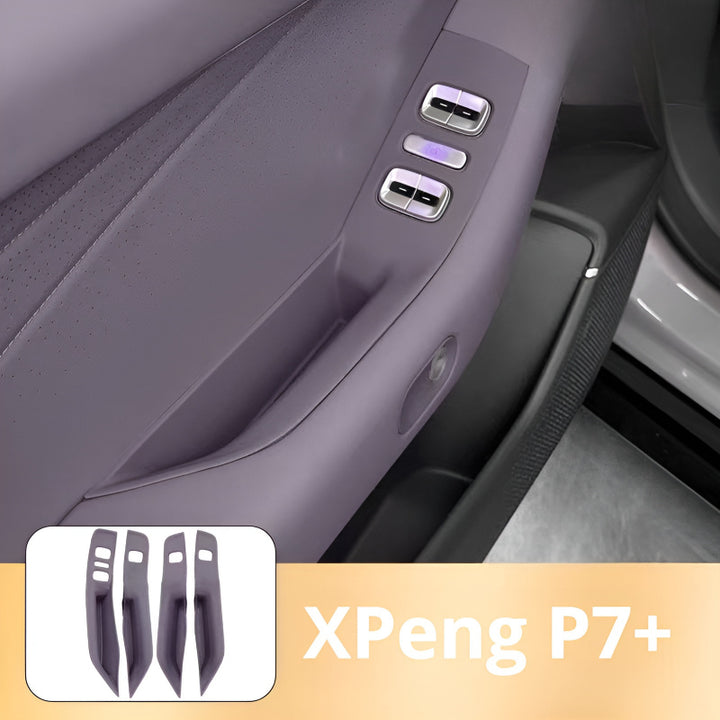4PCS window control panel cover trim for XPENG P7+
