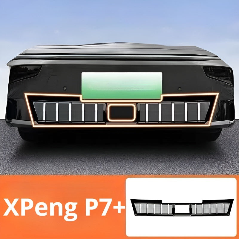 Xpeng P7+ grille guard net installation effect