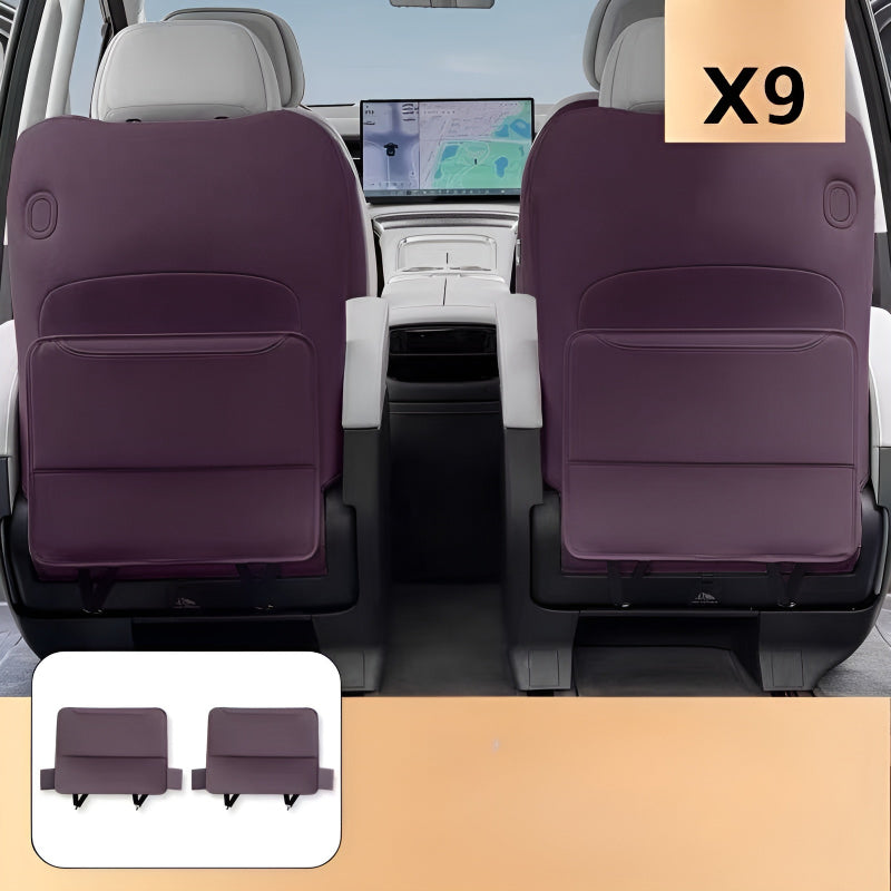 XPeng X9 Seat Back Protector Mats Third row  Rose-brown