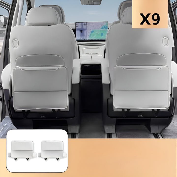 XPeng X9 Seat Back Protector Mats Third row gray
