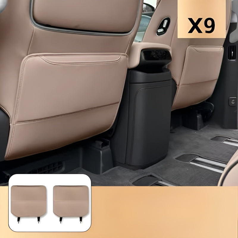 XPeng X9 Seat Back Protector Mats Second row curry