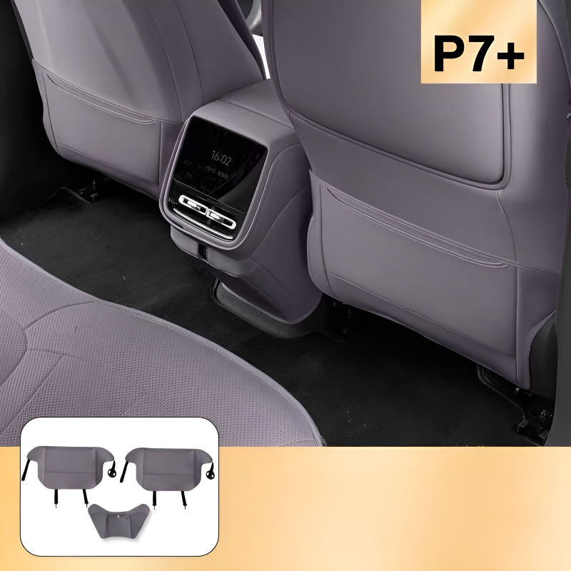 Nappa Leather Kick Protectors for XPENG P7+ | Custom Fit & Waterproof Seat Back & Passenger Protection
