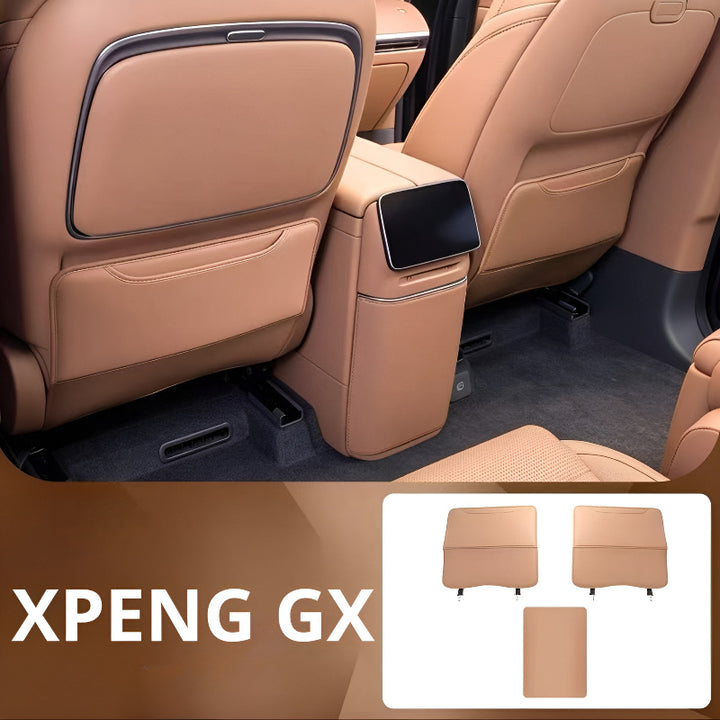 XPENG GX Seat Back Protector Mats (3 PCS) Platinum Brown
