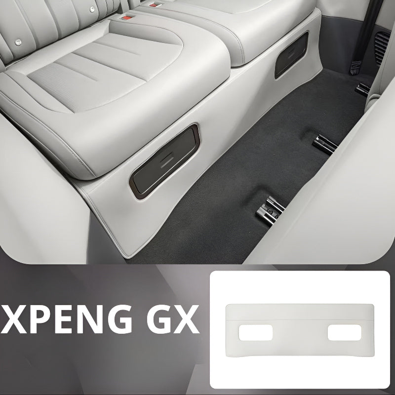 XPENG GX Rear Under-Seat Anti-Kick Mats Dawn White