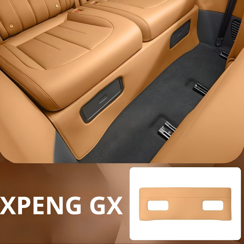 XPENG GX Rear Under-Seat Anti-Kick Mats Platinum Brown