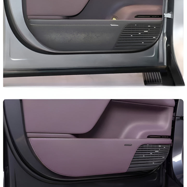 Door Anti-Kick Stickers for XPeng GX (4 Pcs) Before and After Installation