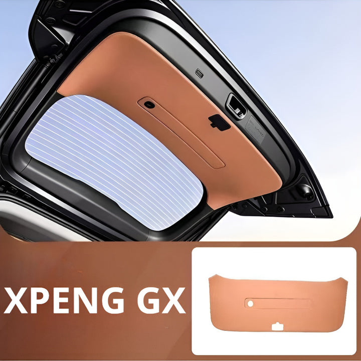 Rear Trunk Tailgate Mat for XPENG GX Platinum Brown