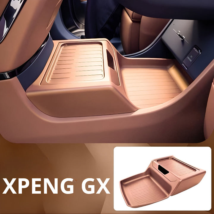 XPENG GX Lower Console Organizer Tray Platinum Brown
