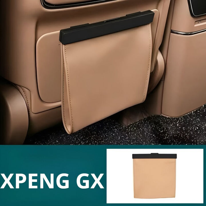 Car Trash Can for XPENG GX Platinum Brown