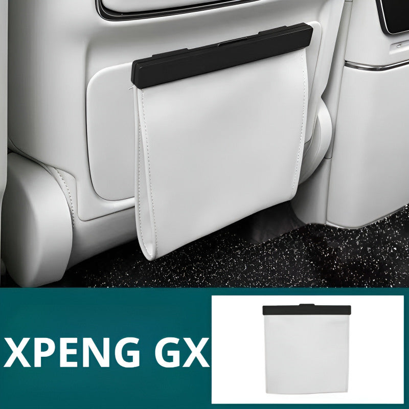 Car Trash Can for XPENG GX Dawn White