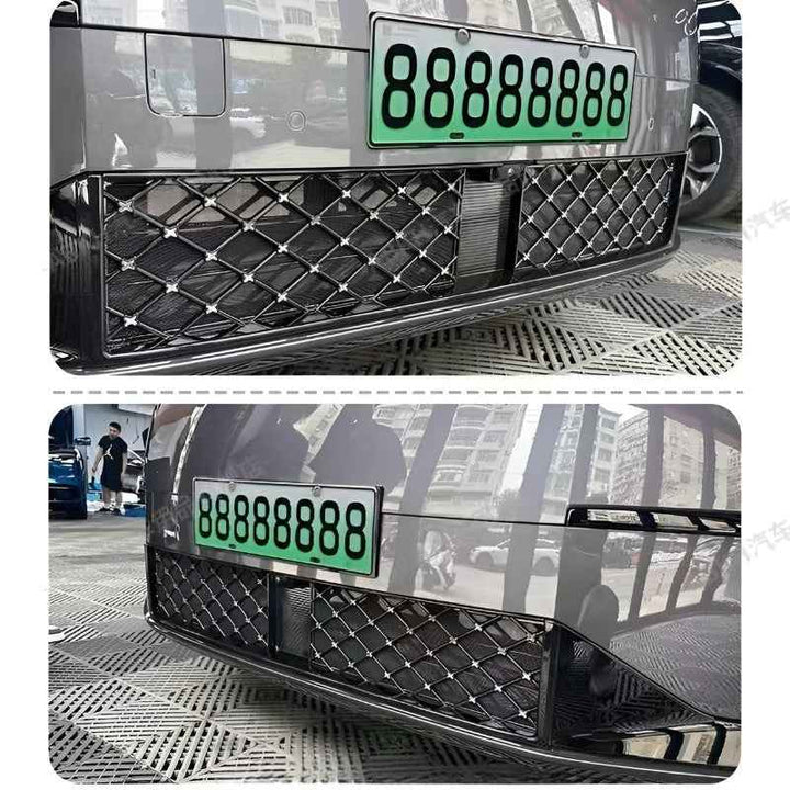XPENG GX Grille Guard Net Painted Black with Star-Speckled Finish