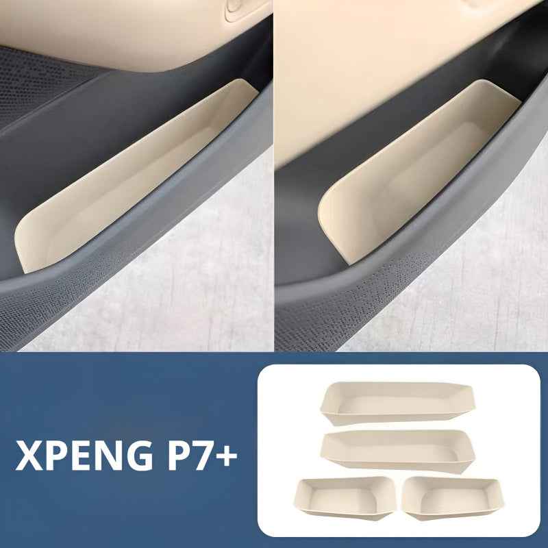 Car Door Storage Box for XPENG P7+ Pale Moon Beige