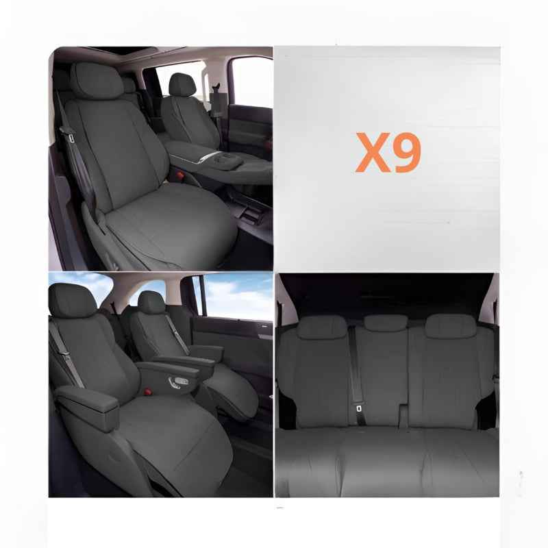 Nappa Leather Seat Cushion for 2025-2026 XPENG X9 2025 Space Gray