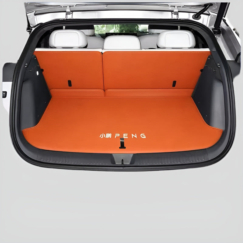Premium Custom Trunk Mat for XPENG L03 Semi-enclosed Jelly Orange