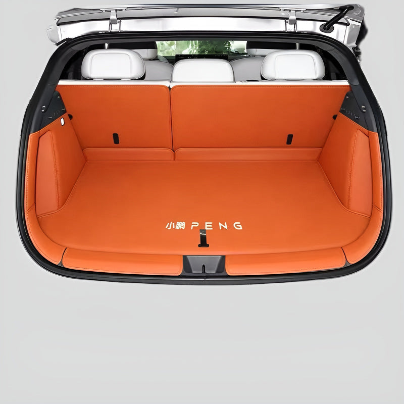 Premium Custom Trunk Mat for XPENG L03 Full enclosure Jelly Orange