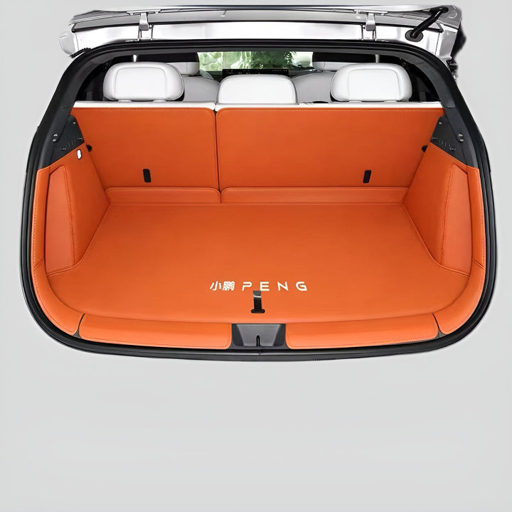 Premium Custom Trunk Mat for XPENG L03 Full enclosure Jelly Orange