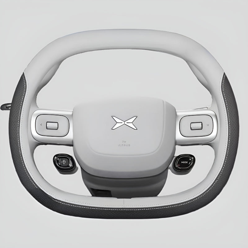  Steering Wheel Cover for XPENG L03 Black➕Charcoal Gray