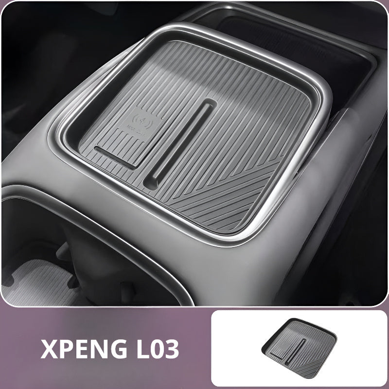 Wireless Charging Silicone Mat for Center Console Space Gray