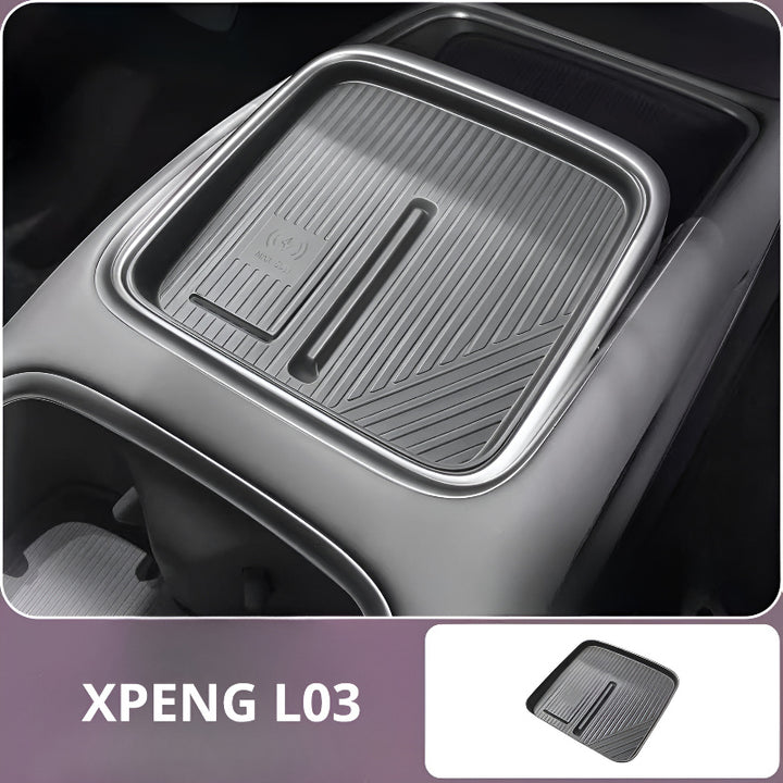 Wireless Charging Silicone Mat for Center Console Space Gray