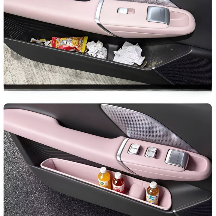 Custom Side Storage Box XPENG L03 Before and After Installation Comparison