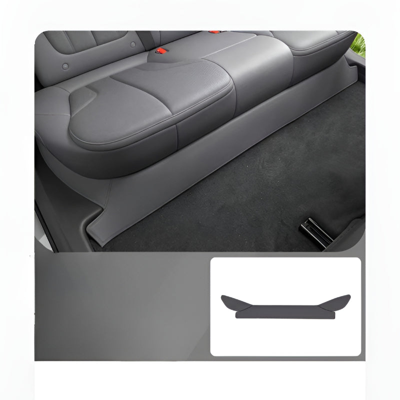 XPENG L03 Rear Under-Seat Anti-Kick Mats | Leather Custom Fit Space Gray
