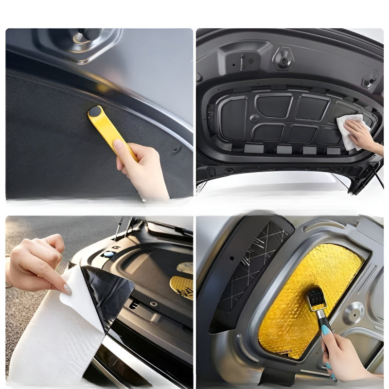 XPENG GX Front Hood Sound-Deadening Foam and Anti-Vibration Panel Installation Steps