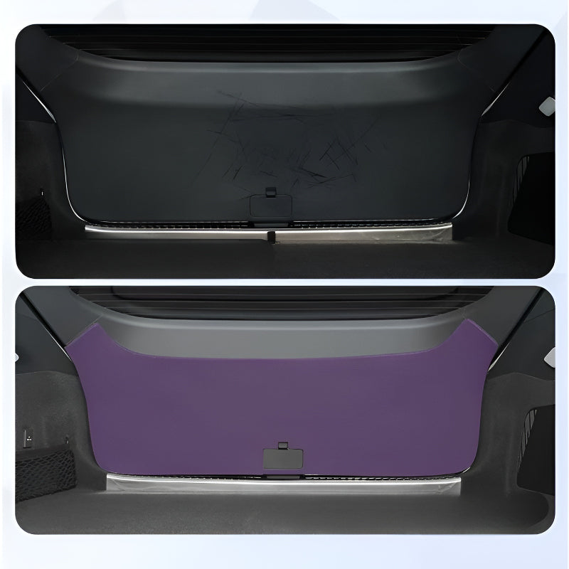 Rear Trunk Tailgate Mat for XPENG P7(2025) Before and After Installation Comparison