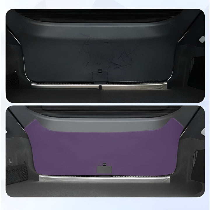 Rear Trunk Tailgate Mat for XPENG P7(2025) Before and After Installation Comparison