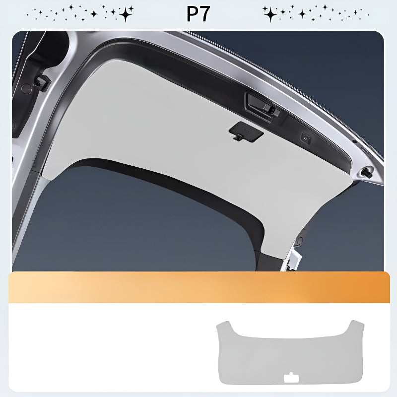 Rear Trunk Tailgate Mat for XPENG P7(2025) Gray Dignity
