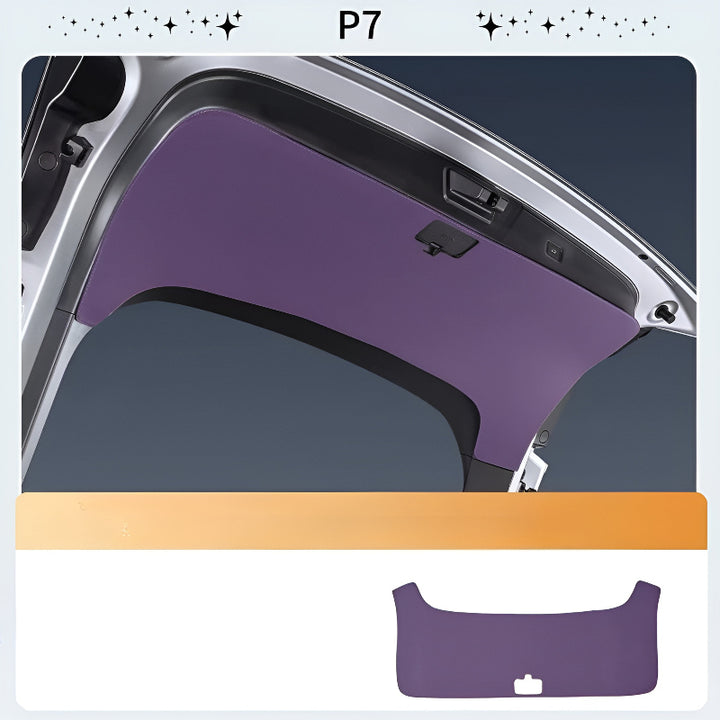 Rear Trunk Tailgate Mat for XPENG P7(2025) Purple Planet