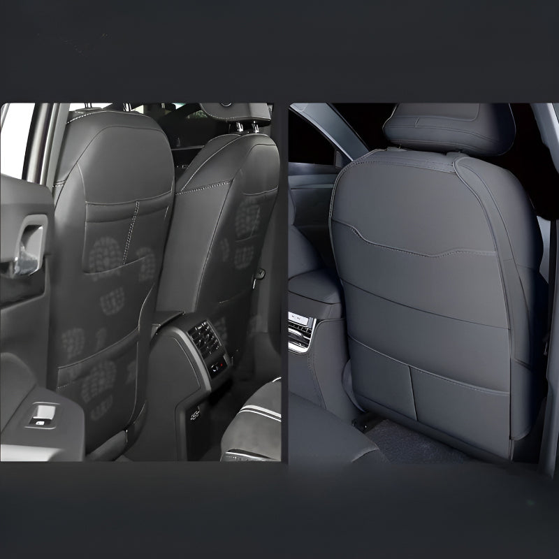 XPENG MONA M03 Seat Back Protector Mats (3 PCS) Before and After Installation Comparison