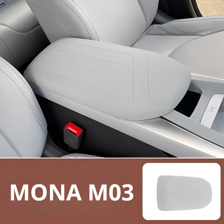 Armrest Box Protective Cover for XPENG MONA M03 24-25 Morning Mist Gray