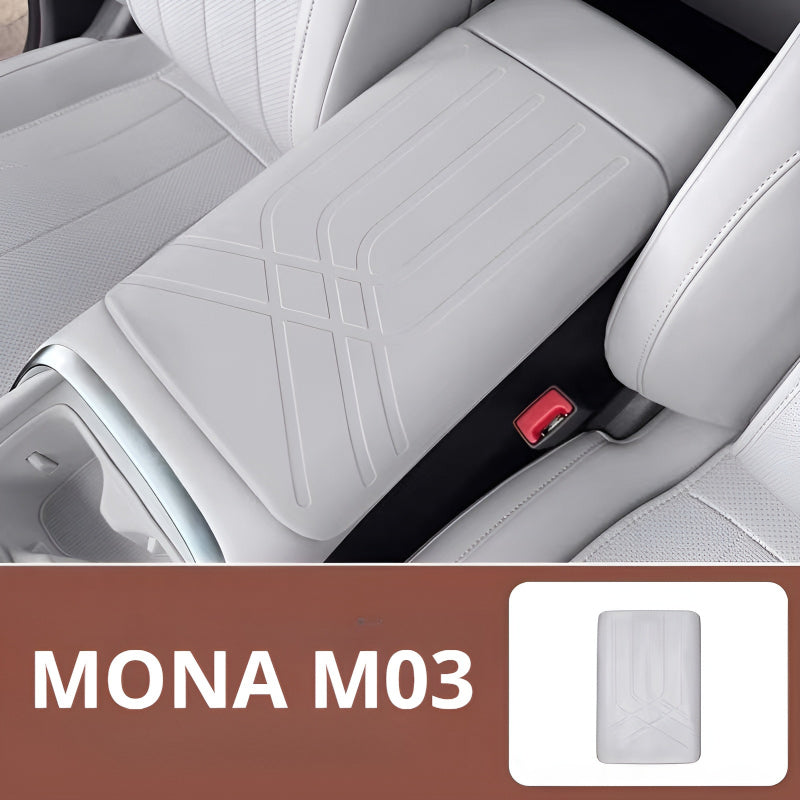 Armrest Box Protective Cover for XPENG MONA M03 2026 Morning Mist Gray