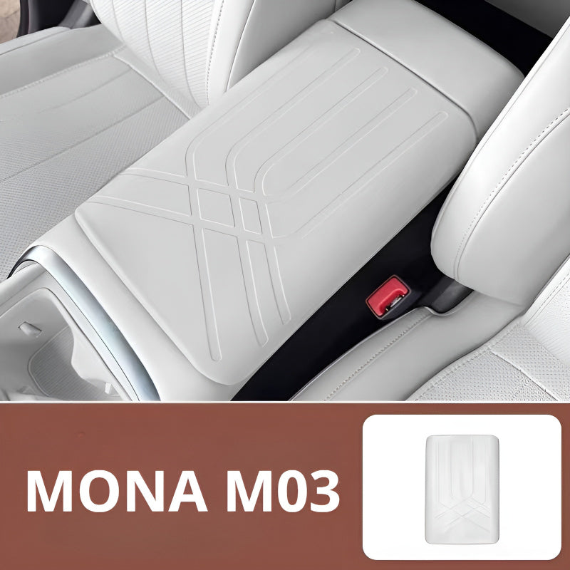 Armrest Box Protective Cover for XPENG MONA M03 2026 Gray Dignity