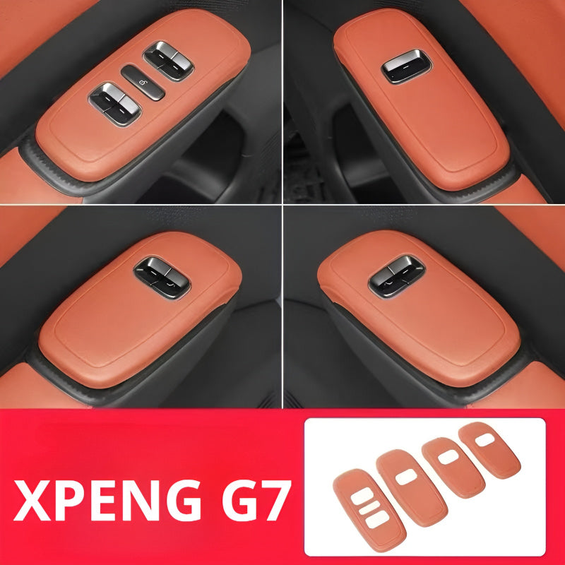 XPENG G7 Window Switch Panel Cover Trim (4 PCS) Warm Sun Orange