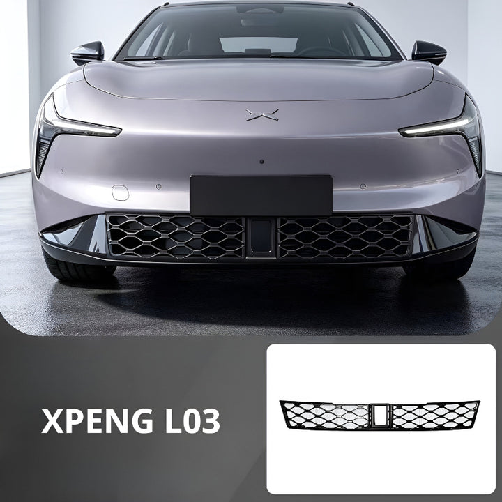 XPENG L03 Front Grille Mesh Inserts Glossy Black