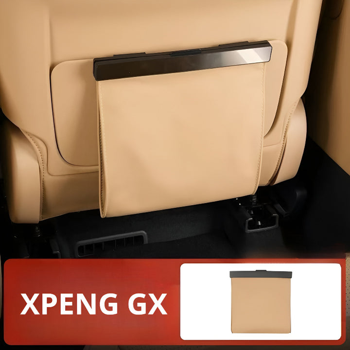 Foldable Car Trash Can for XPENG GX Platinum Brown