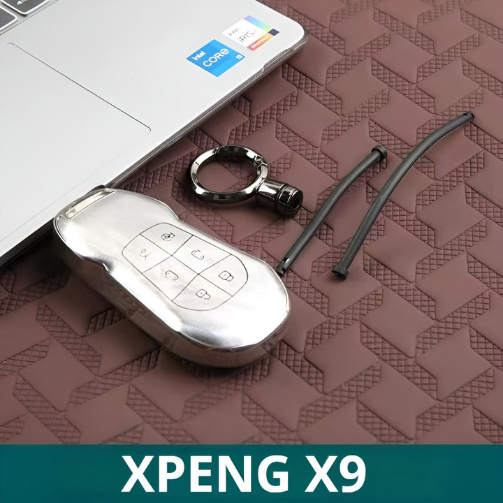 XPENG X9 (2025–2026) Key Case Tech Silver