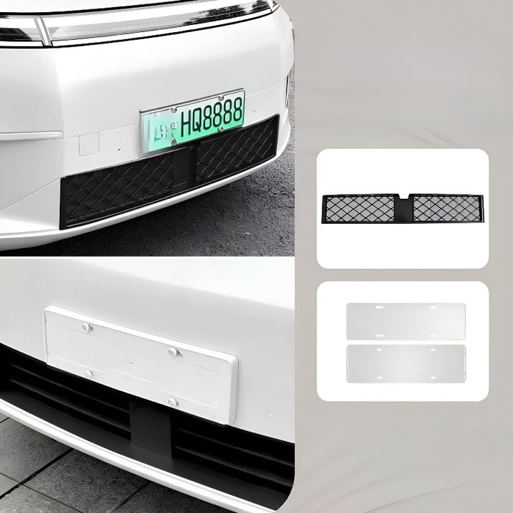 XPENG GX  Grille Proof Net and License Plate Frame (3-Piece Set)