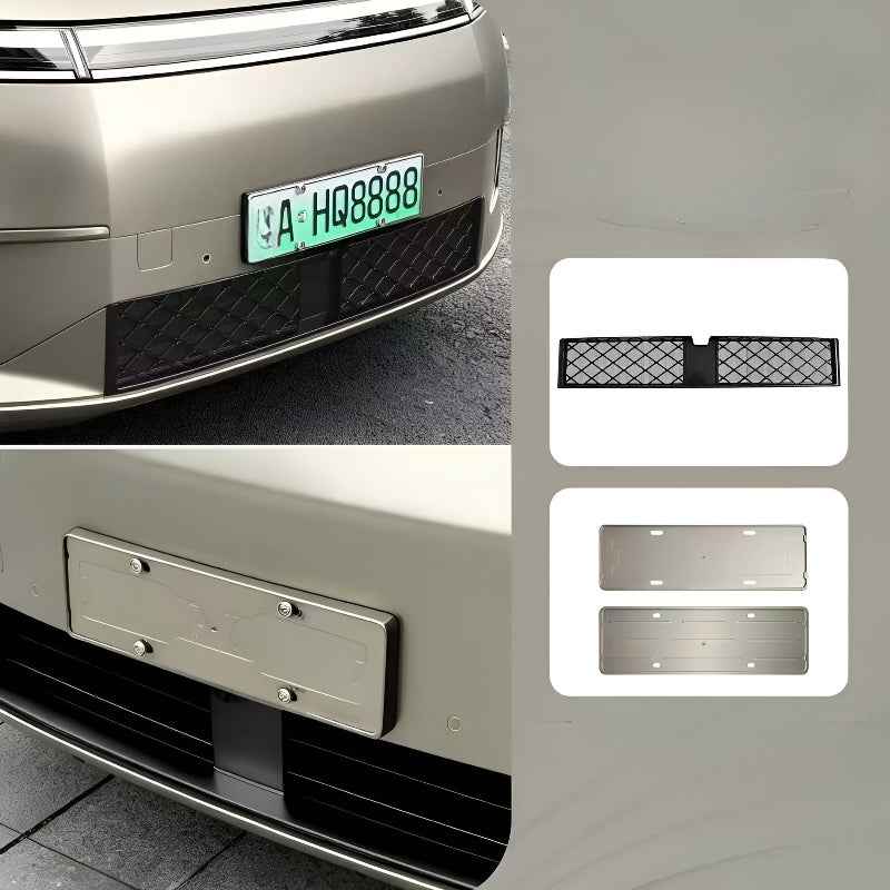 XPENG GX  Grille Proof Net and License Plate Frame (3-Piece Set)