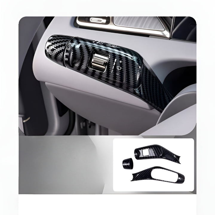 Center Console Rain Guard Cover for XPENG G7/G6/X9/P7+ Carbon Fiber Pattern