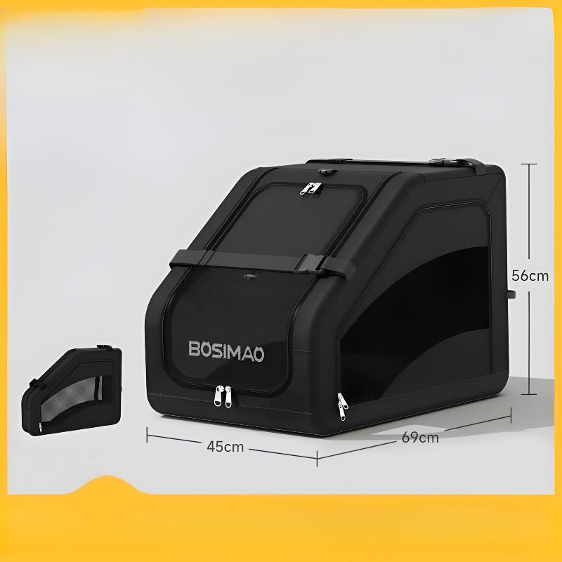 Car Pet Crate Black