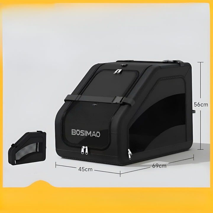 Car Pet Crate Black