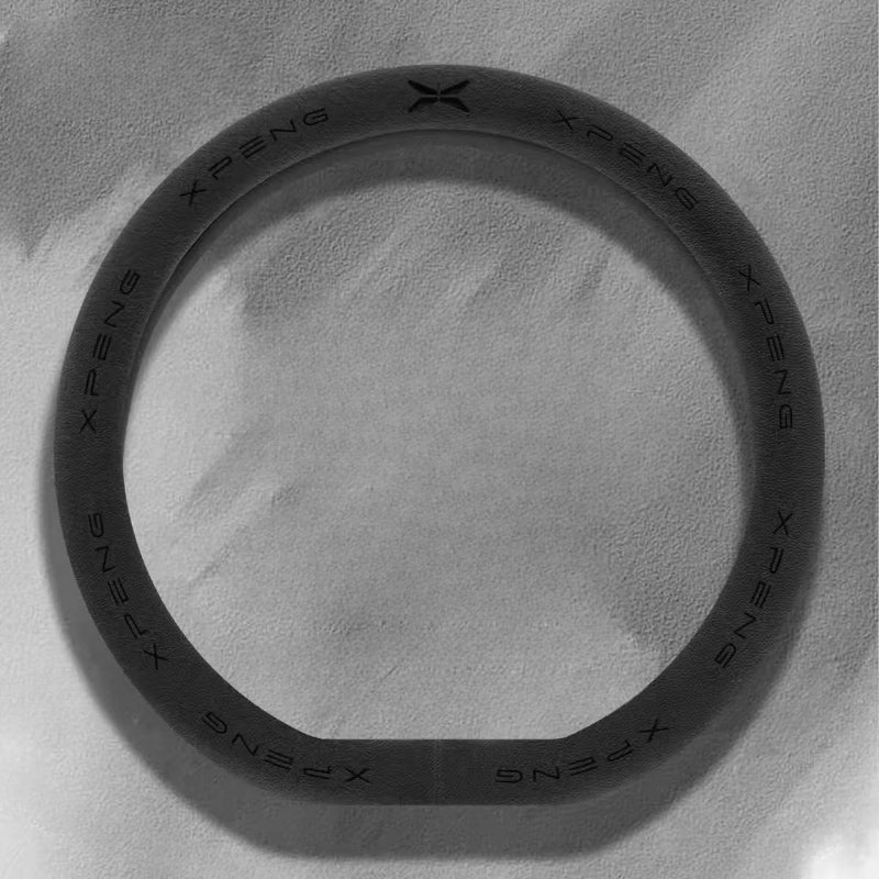 Suede Steering Wheel Cover for XPENG Type D Prestigious Black