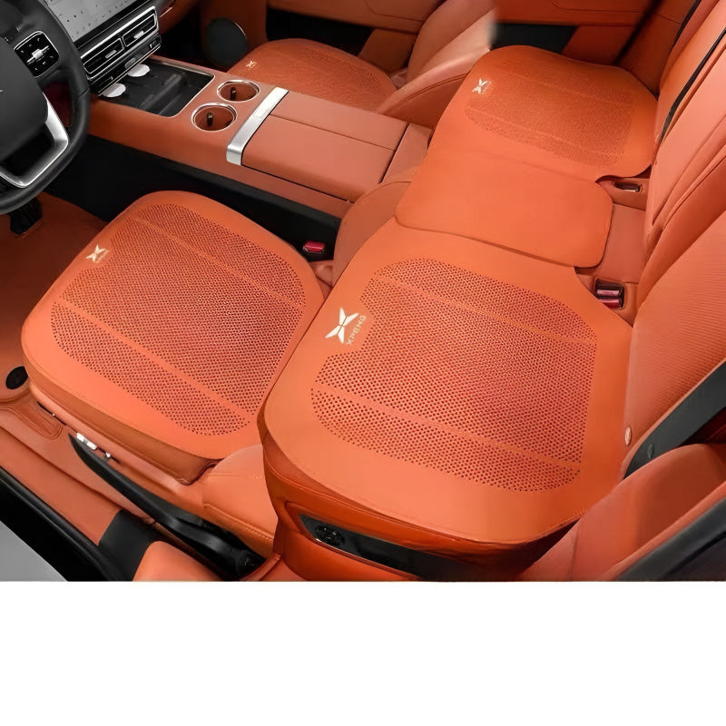 Seat Cushion for XPENG Three-Piece Set for Front and Rear Seats Emma Orange